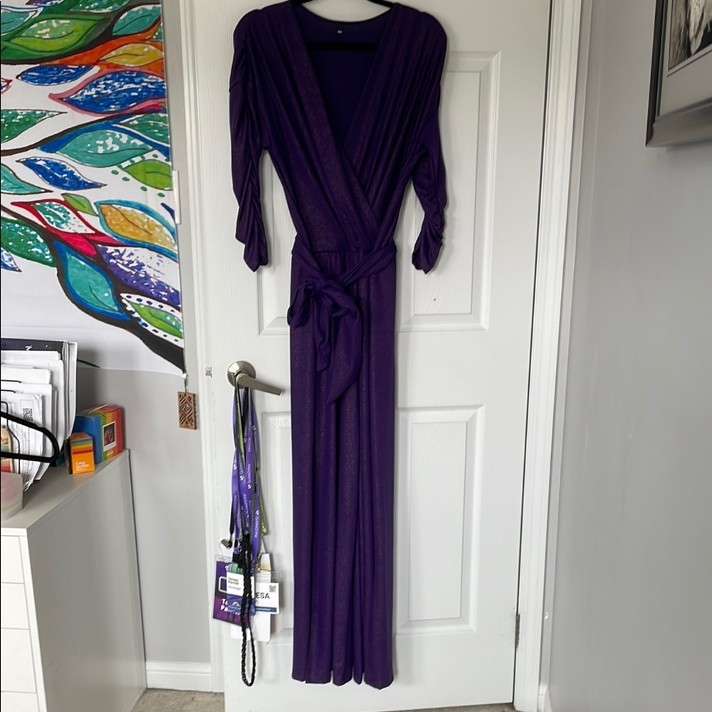 Elegant Purple Jumpsuit